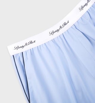 Vendome Pyjama Trousers - Sky Blue/Navy