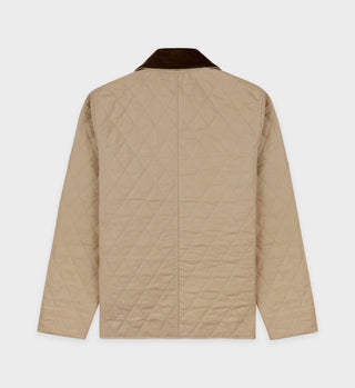 Vendome Quilted Jacket - Beige/Chocolate