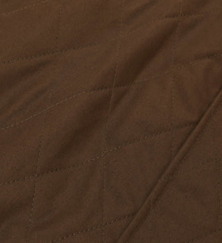 Vendome Quilted Jacket - Chocolate/Tan