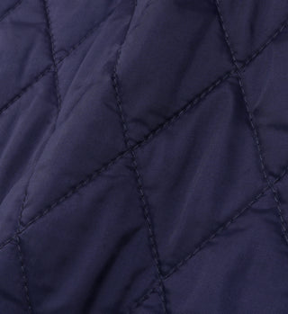 Vendome Nylon Quilted Jacket - Navy/Tan