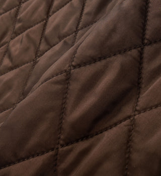 Vendome Nylon Quilted Jacket - Chocolate/British Tan