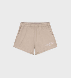 Vendome Script Disco Short - Elephant/White