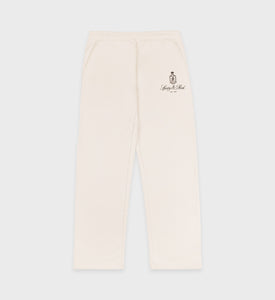 Vendome Straight Leg Sweatpant - Cream/Chocolate