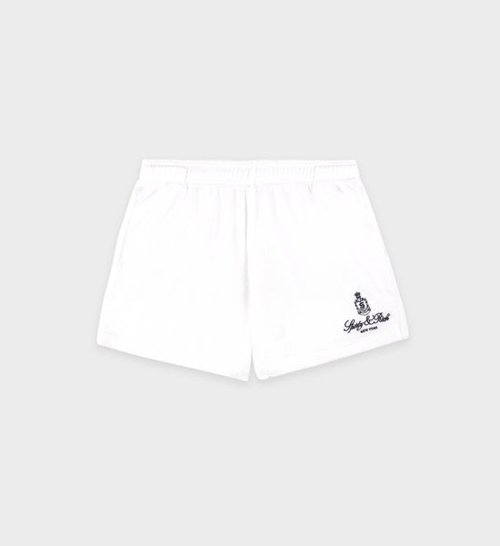 Vendome Terry Short - White/Navy