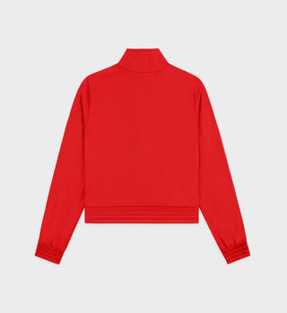 Vendome Track Jacket - Ruby/White