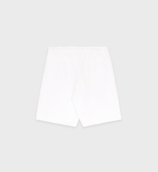 Villa Gym Short - White/Jade