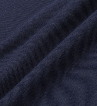 V-Neck Sweatshirt - Navy/Cream