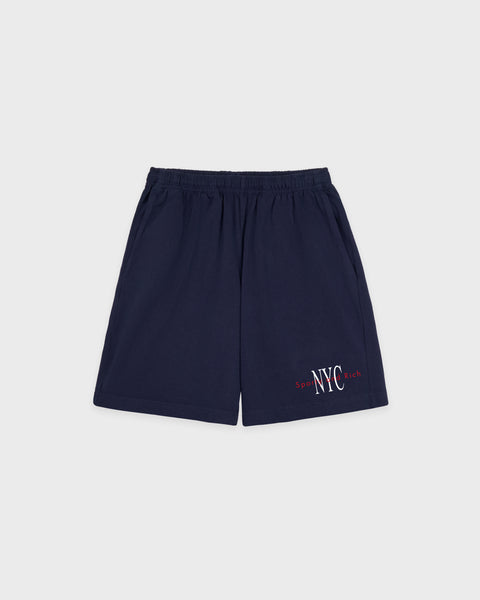 Short de sport NY Minute - Marine/Blanc