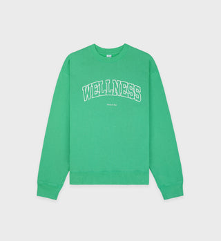 Wellness Ivy Crewneck - Verde/White