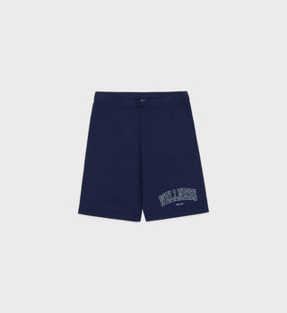 Wellness Ivy Biker Short - Navy/White