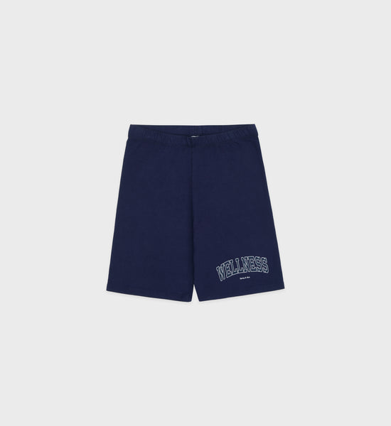 Wellness Ivy Biker Short - Navy/White