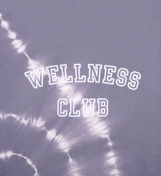 Wellness Club Flocked Crewneck - Easter Egg Tie Dye