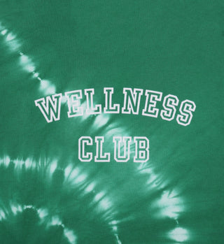 Wellness Club Flocked Crewneck - Gemstone Tie Dye