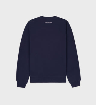 Wellness Club Crewneck - Navy/White