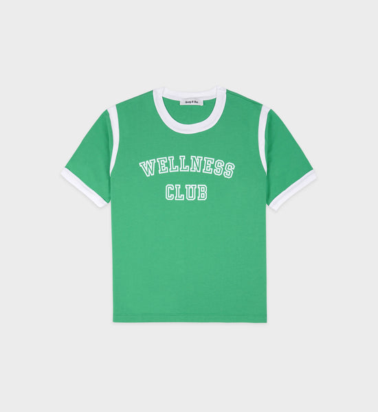 Wellness Club Sports Tee - Verde/White