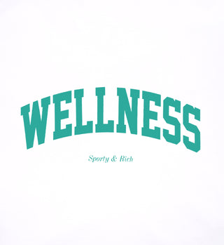 Baseball Tee Wellness Ivy - Blanc/Vert Printemps