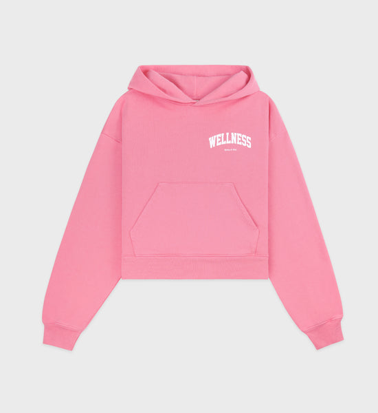 Hoodie cropped Wellness Ivy - Candy/Blanc