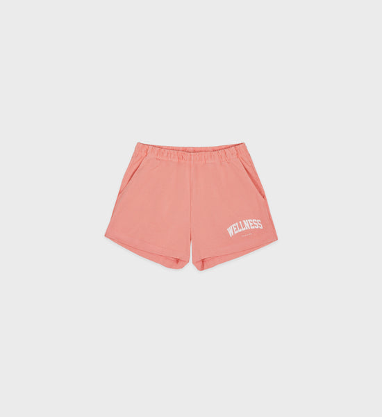 Wellness Ivy Disco Short - Salmon/White