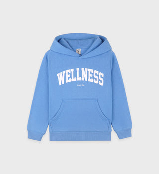 Wellness Ivy Kids Hoodie - Juniper/White