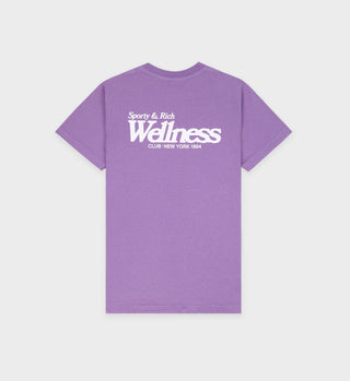 Wellness NY T-Shirt - Violet/White