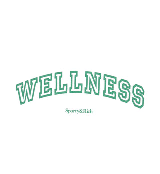 Wellness Ivy Short Sleeve Soft Crewneck - White/Verde