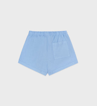 Short disco Wellness Studio - Bleu Ciel/Blanc