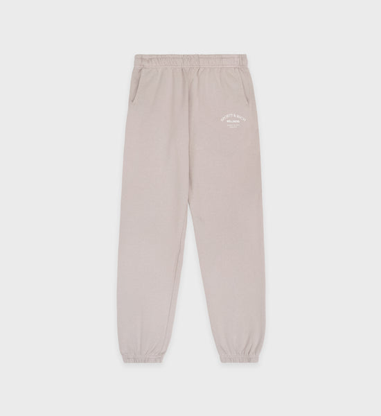 Wellness Studio Sweatpant - Dove/White