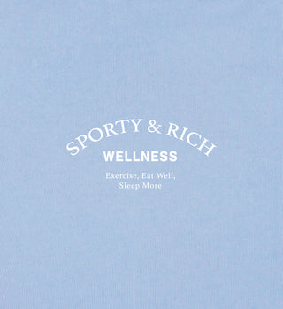 Wellness Studio T-Shirt - Sky Blue/White