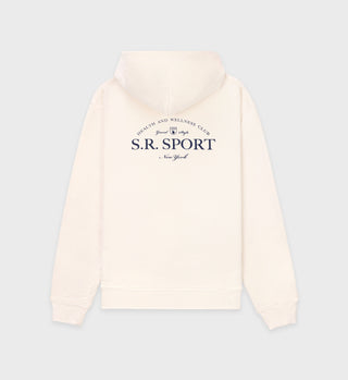 Wimbledon Hoodie - Cream/Navy