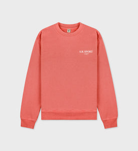 Wimbledon Crewneck - Desert Rose/White