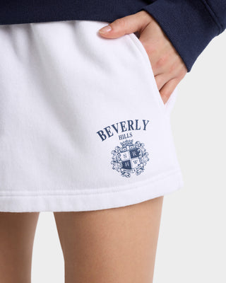 Beverly Hills Crest Soft Disco Short - White/Navy