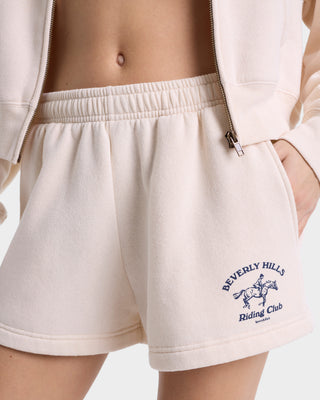 Beverly Hills Riding Club Soft Disco Short - Cream/Navy