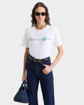 Beverly Hills Horizon Soft T-Shirt - White