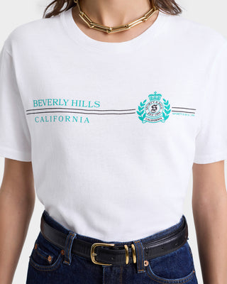 Beverly Hills Horizon Soft T-Shirt - White