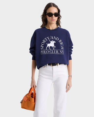 Polo Club Crewneck - Navy/White