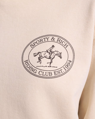 Riding Club Hoodie - Cream/Chocolate