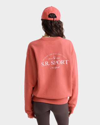 Wimbledon Crewneck - Desert Rose/White