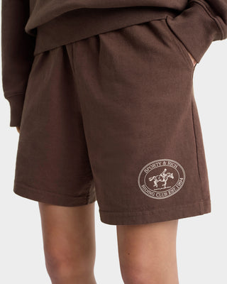 Riding Club Gym Short - Chocolate/Cream