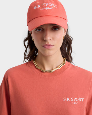 Wimbledon T-Shirt - Desert Rose/White