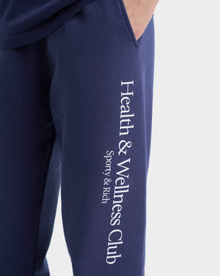 H&W Crest Sweatpant - Navy/White