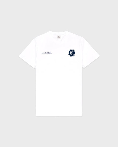 [SPORTY&amp;RICH/スポーティアンドリッチ] LOGO TEE Serif Logo Training Tee - Black/White – Sporty & Rich