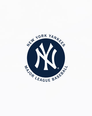 New York Yankees logo with 'Major League Baseball' text on a white background