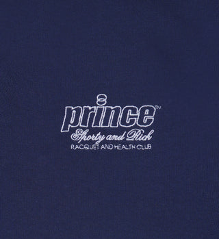 Prince Health Embroidered V-Neck Sweatshirt - Navy/White