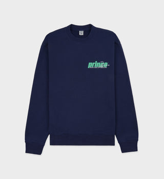 Rebound Crewneck - Navy/Clean Mint