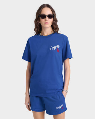 Dodgers Serif T-Shirt - Team Blue/White