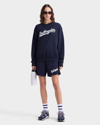 Dodgers Crewneck - Navy/White