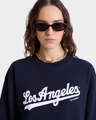 Dodgers Crewneck - Navy/White