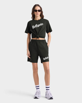 Dodgers Gym Short - Faded Black/White