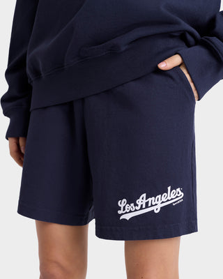 Dodgers Gym Short - Navy/White