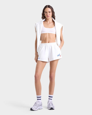 Dodgers Serif Disco Short - White/Team Blue